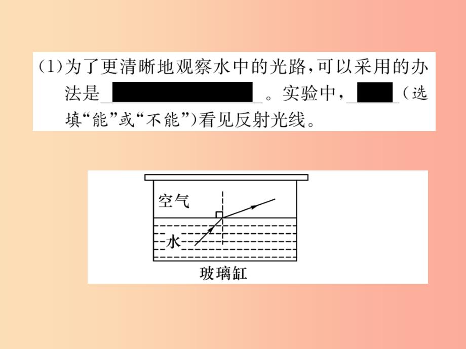 2019年八年级物理上册 第4章 第4节 光的折射习题课件（新版）教科版_第3页