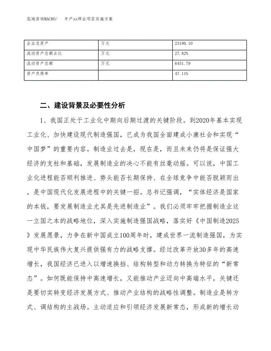 年产xx焊台项目实施方案模板.docx_第3页