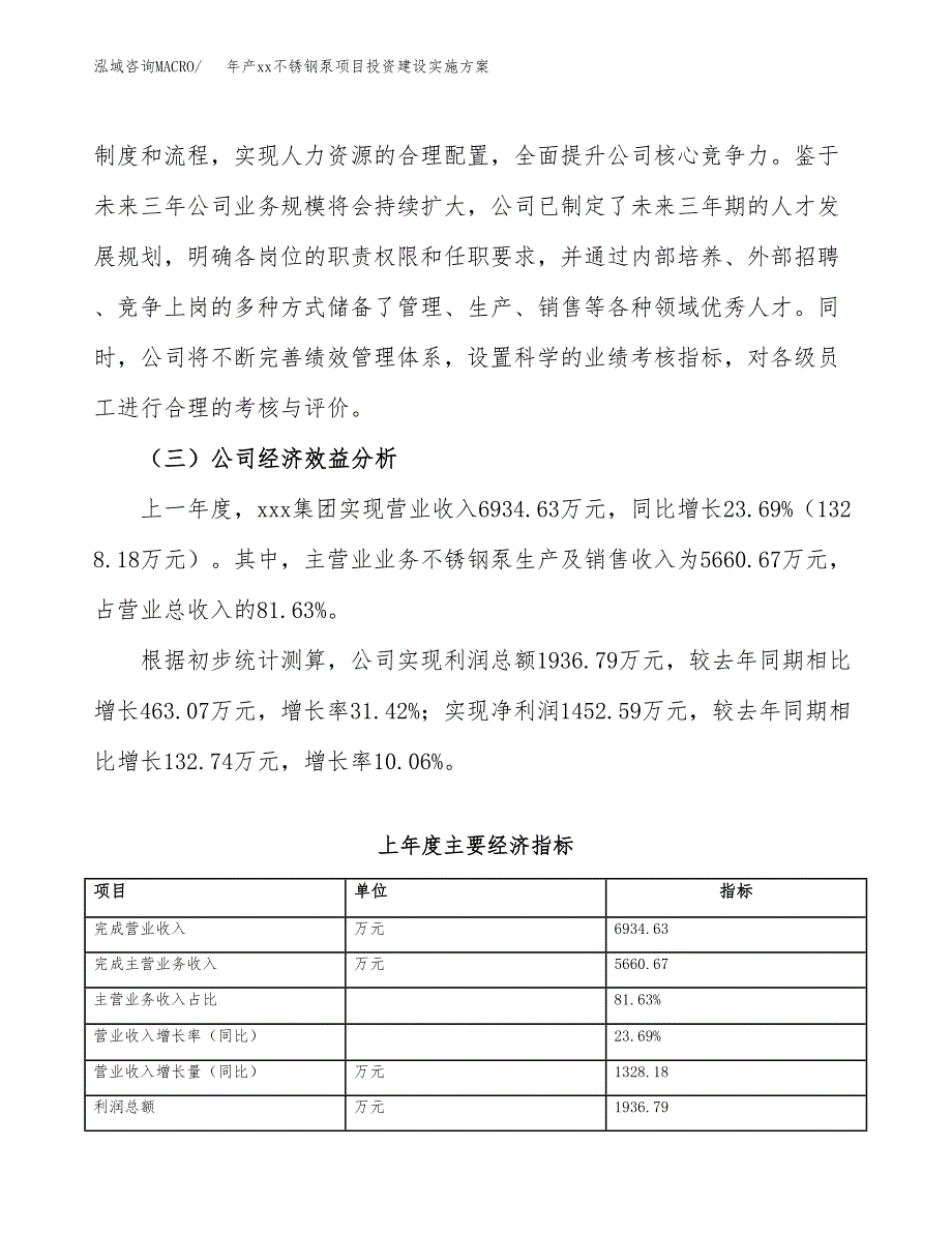 年产xx不锈钢泵项目投资建设实施方案.docx_第4页