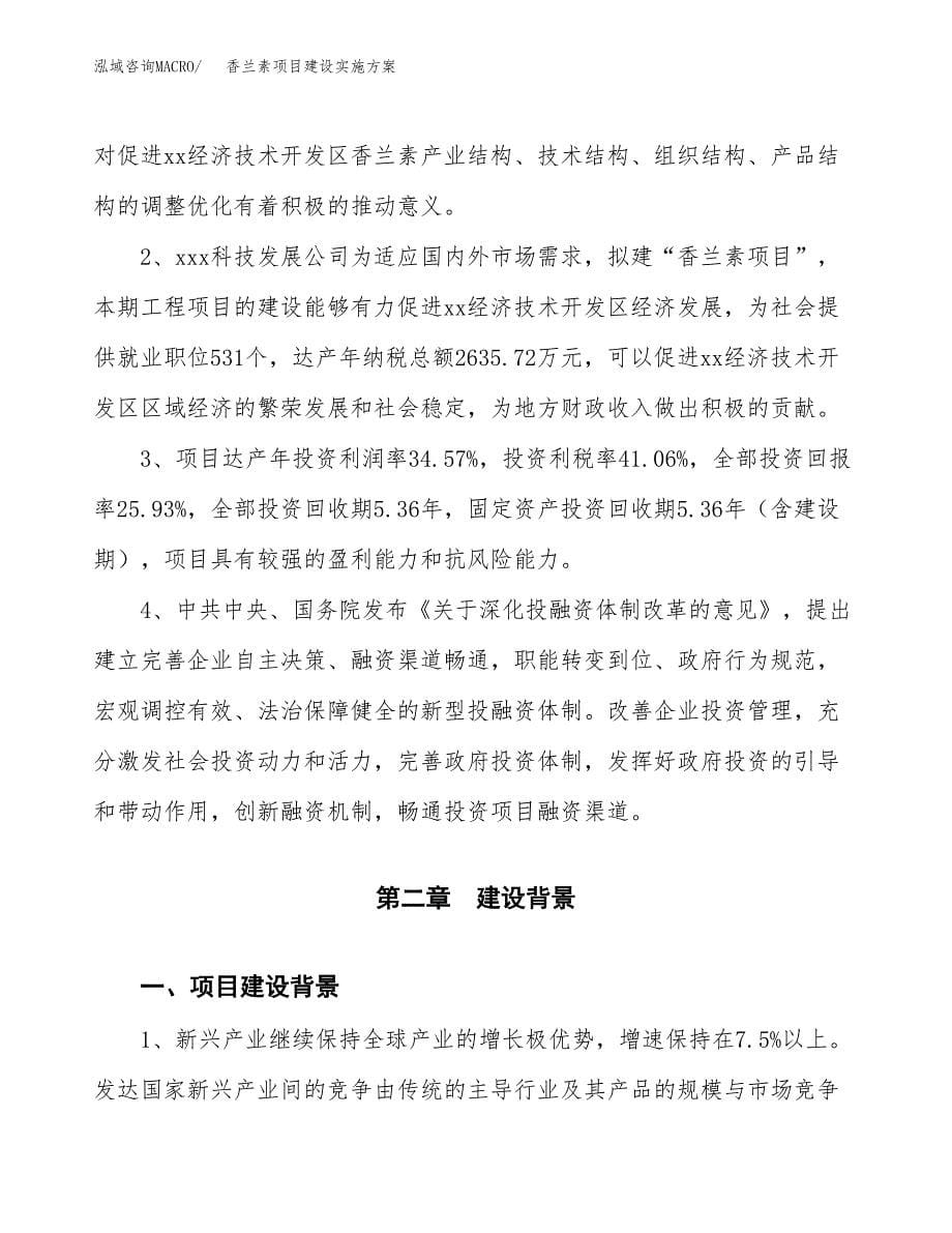 香兰素项目建设实施方案.docx_第5页