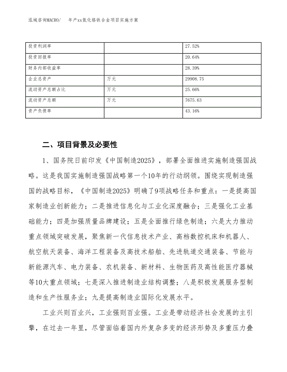 年产xx氮化铬铁合金项目实施方案模板.docx_第3页