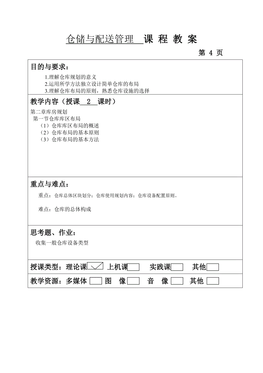 仓储与配送管理教案资料_第4页