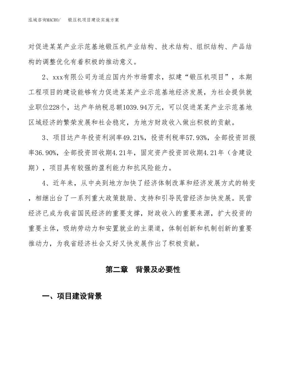 锻压机项目建设实施方案.docx_第5页