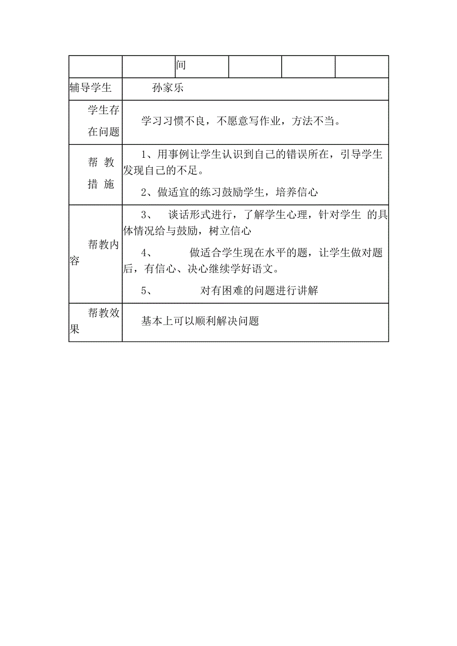 学困生辅导记录辅导教师资料_第4页