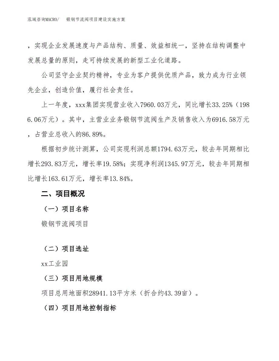 锻钢节流阀项目建设实施方案.docx_第2页