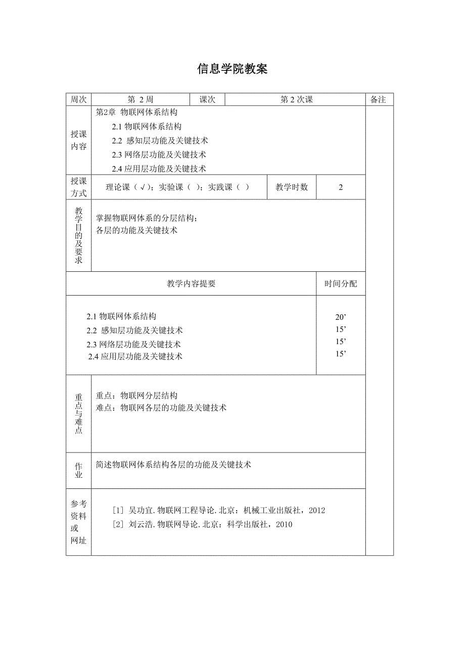 《物联网概论》电子教案资料_第5页