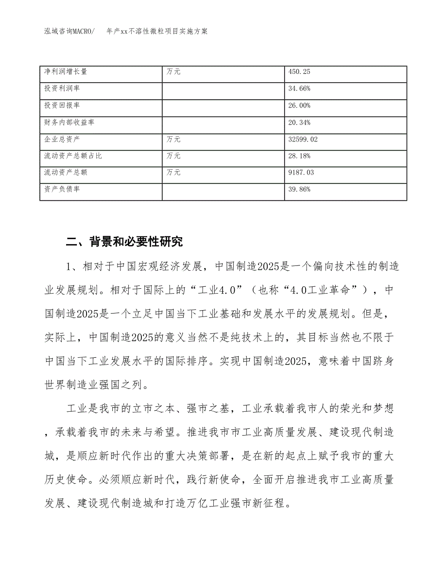 年产xx不溶性微粒项目实施方案模板.docx_第3页