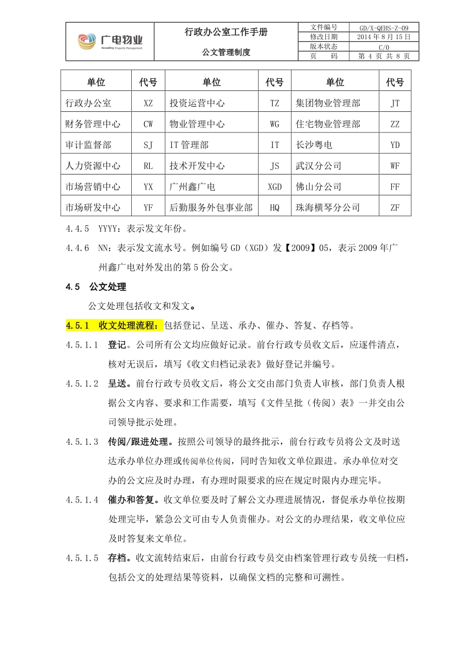 公文管理制度资料_第4页