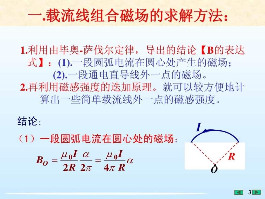 大学物理课件载流线组合的磁场[福州大学李培官]_第3页