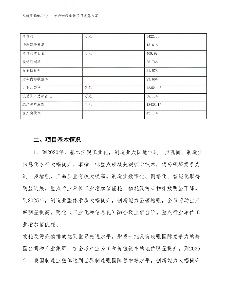 年产xx粉尘计项目实施方案模板.docx_第3页