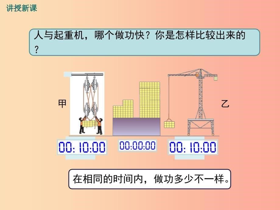 2019春八年级物理全册 第十章 第四节 做功的快慢课件（新版）沪科版_第5页