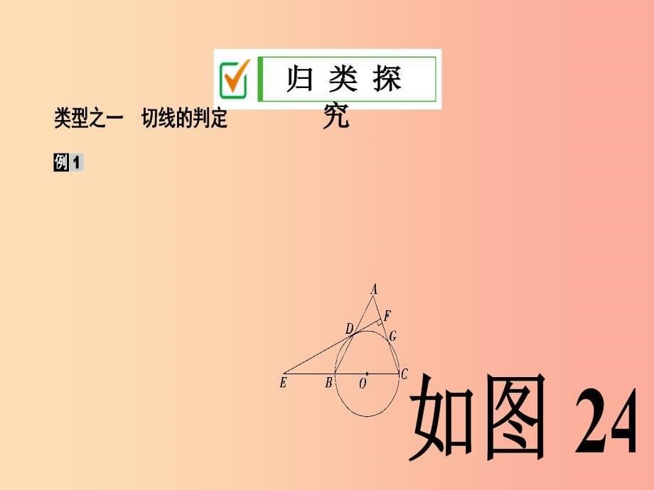 九年级数学上册第二十四章圆24.2点和圆直线和圆的位置关系24.2.2第2课时切线的判定和性质课件 新人教版_第5页