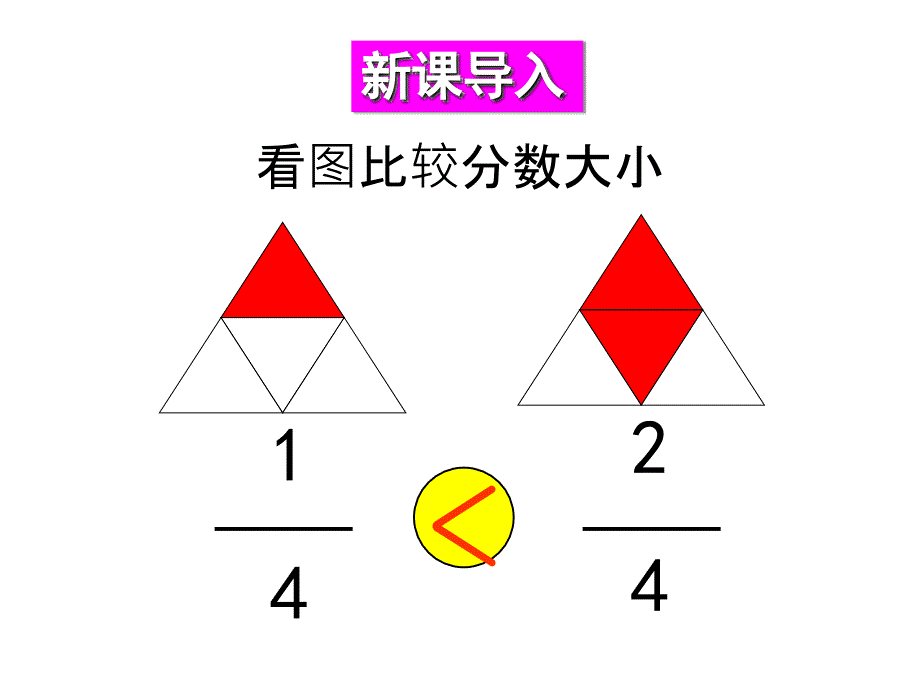 苏教版三年级上册数学课件-七 分数的初步认识（一）第4课时 同分母分数的大小比较_第2页