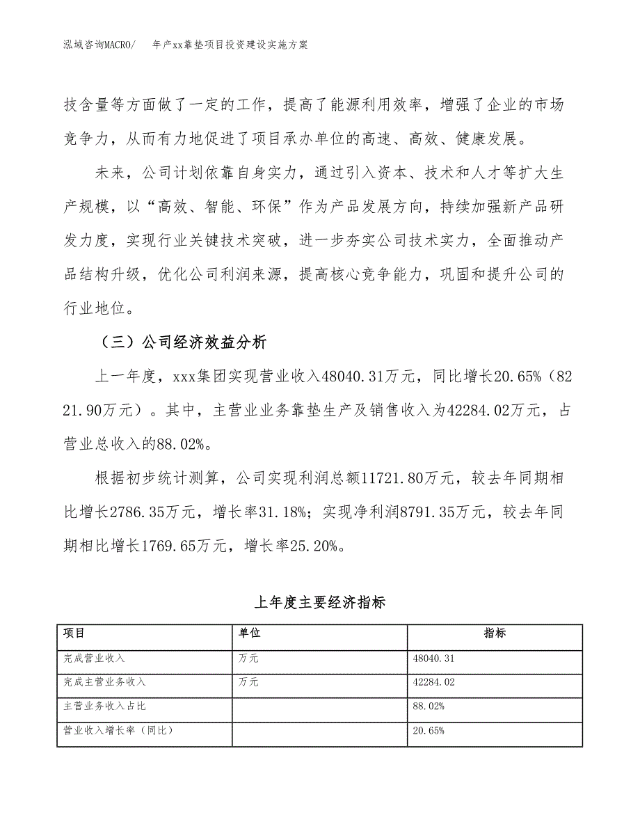 年产xx靠垫项目投资建设实施方案.docx_第3页