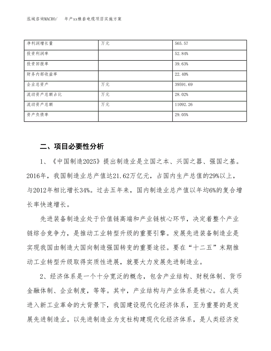 年产xx橡套电缆项目实施方案模板.docx_第3页