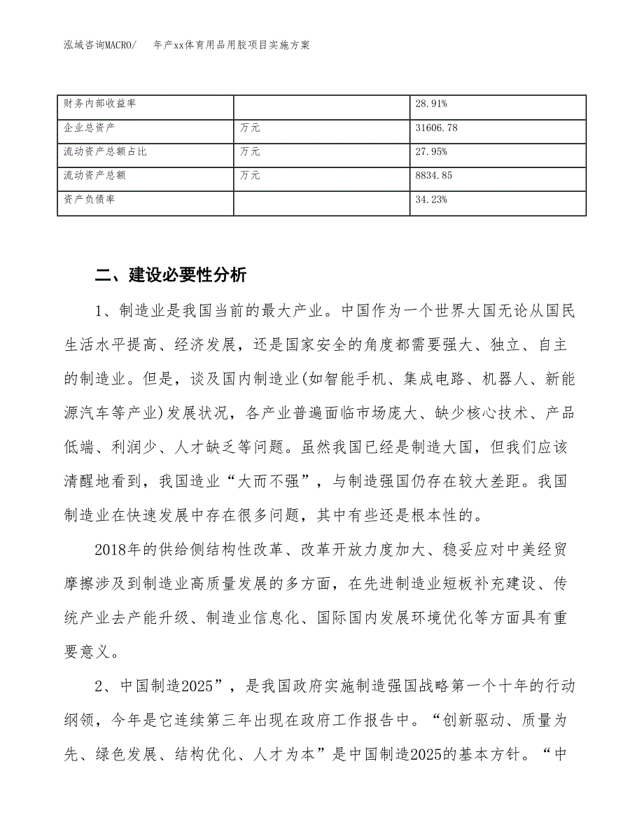 年产xx体育用品用胶项目实施方案模板.docx_第3页