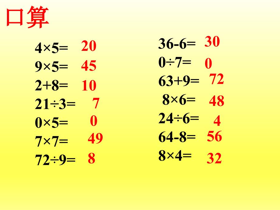 青岛版二年级上册数学 课件-总复习_第3页