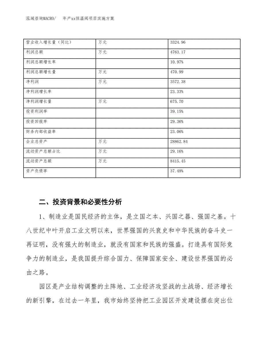 年产xx恒温阀项目实施方案模板.docx_第3页