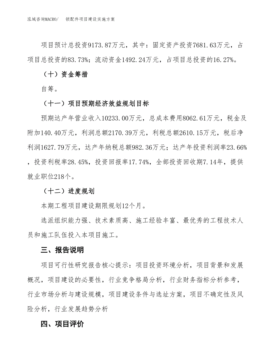 锁配件项目建设实施方案.docx_第4页