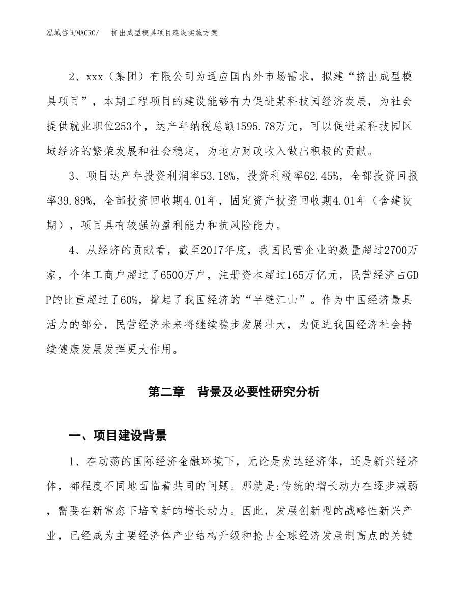 挤出成型模具项目建设实施方案.docx_第5页