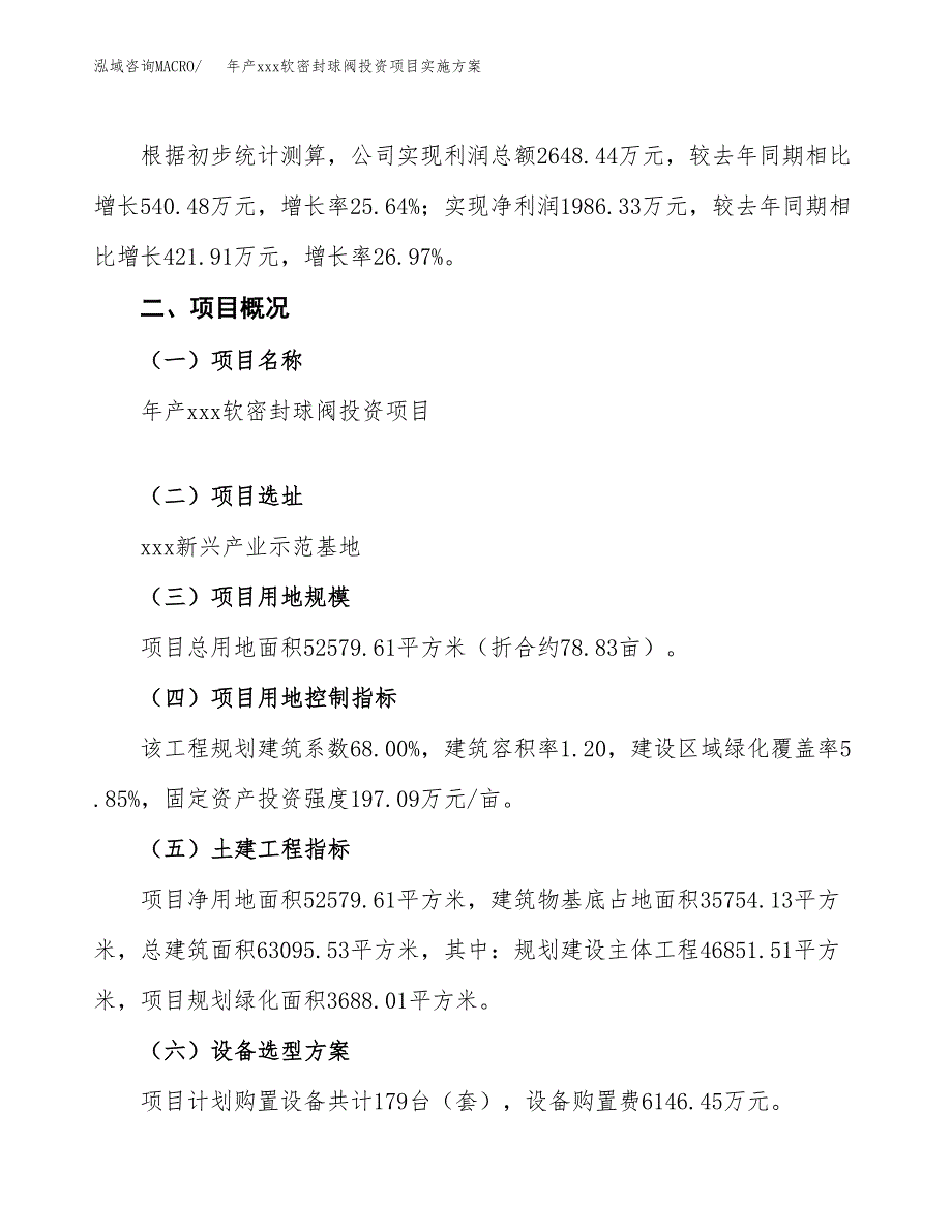 年产xxx软密封球阀投资项目实施方案.docx_第2页