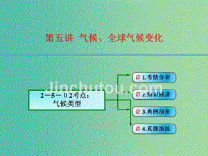 高考地理大一轮总复习 2.5.2气候类型课件