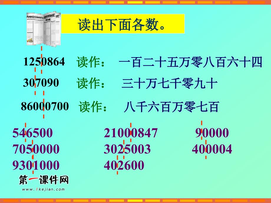 多位数的读法和写法（西师大版）四年级上册教学课件_第4页