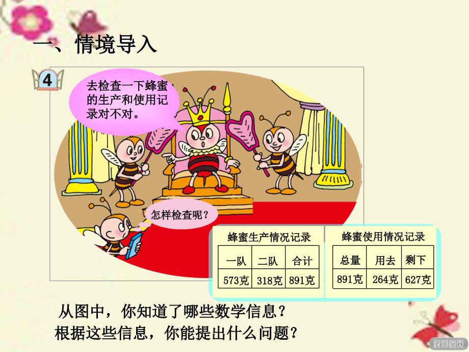 2016春二年级数学下册 第六单元《田园小卫士&mdash;万以内数的加减法（二）》课件2 青岛版六三制_第2页