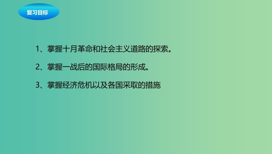 中考历史一轮专题复习 两次世界大战之间的世界课件_第2页