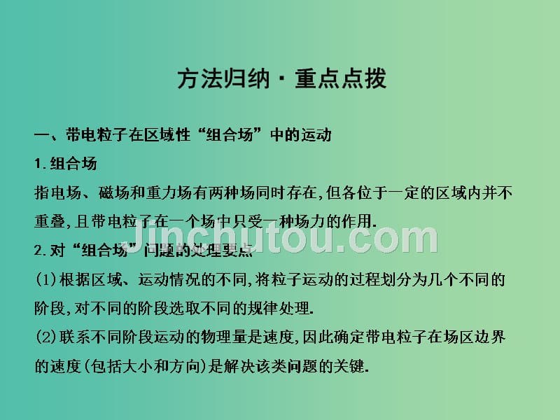 高三物理二轮复习 专题七 带电粒子在复合场中的运动课件_第4页