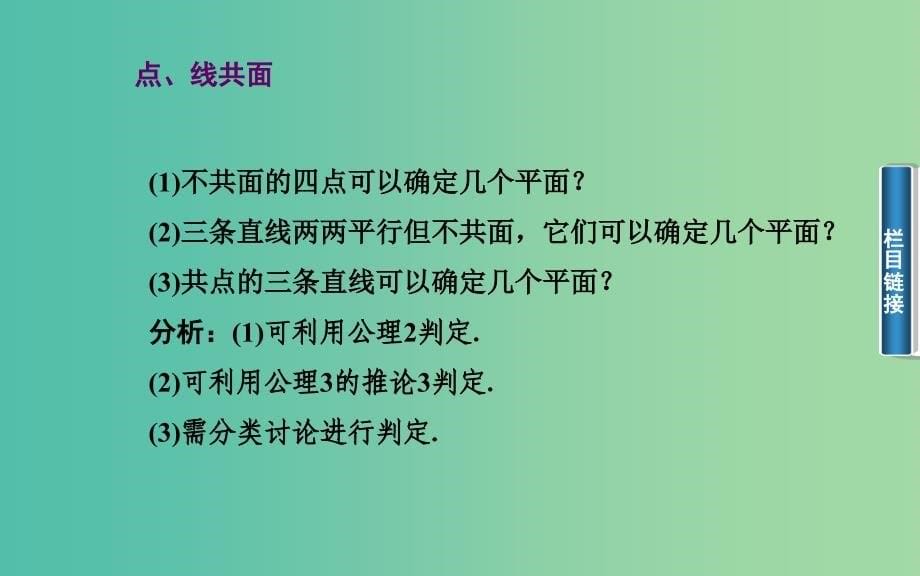 高中数学 1.2.1平面的基本性质课件 苏教版必修2_第5页