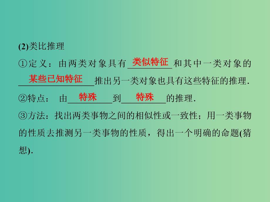 高考数学一轮复习第六章不等式推理与证明第4讲合情推理与演绎推理课件文_第3页