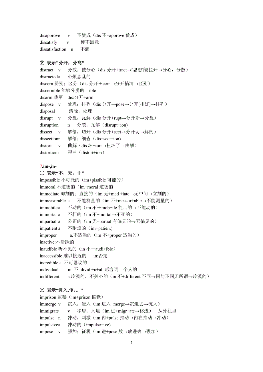 英语所有前缀分类资料_第2页