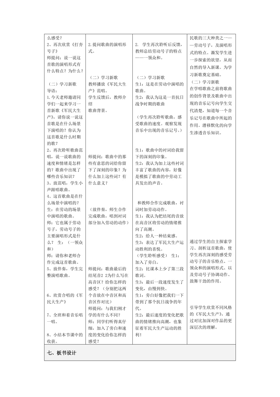 音乐《军民大生产》教学设计_第2页