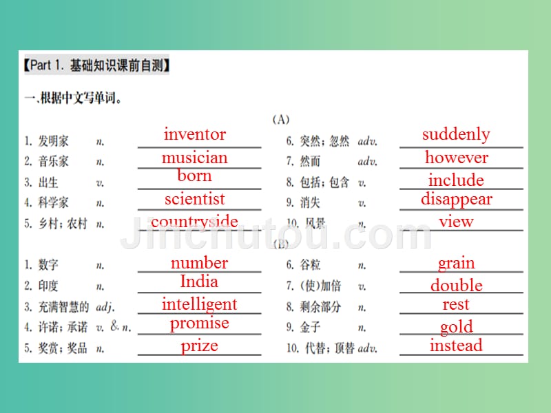 中考英语 课本梳理 八上 unit 1-2复习课件_第2页