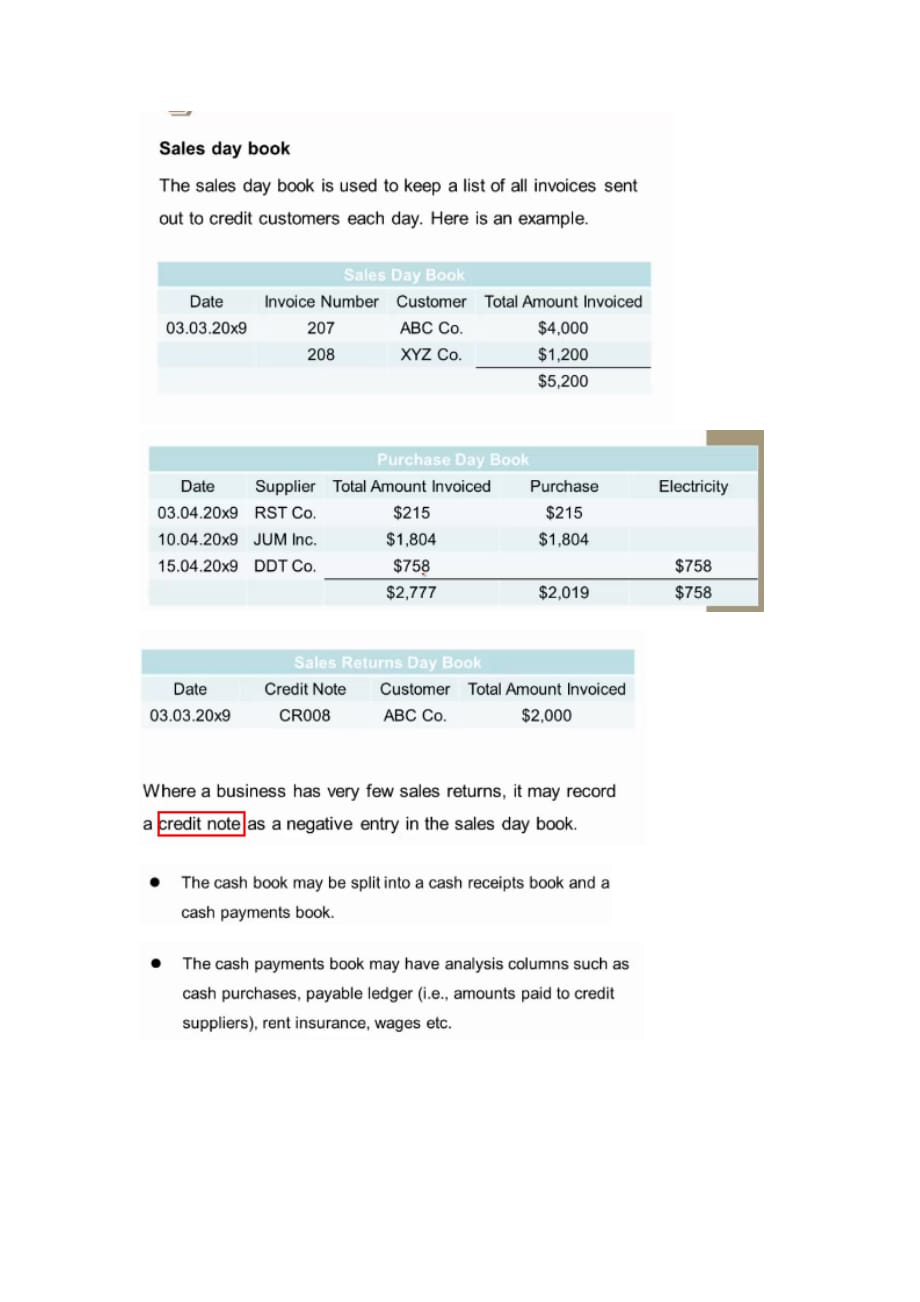 ACCA考试F3知识点汇总_第2页