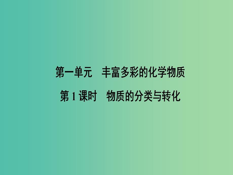 高中化学 1.1.1 物质的分类与转化课件 苏教版必修1_第2页