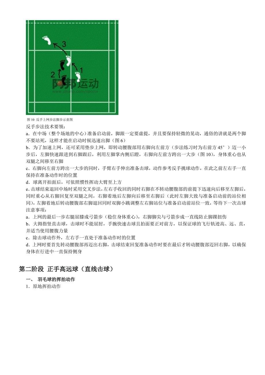 羽毛球教程-初级完整版资料_第5页