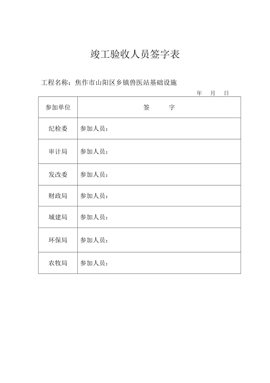 竣工验收人员签字表_第2页