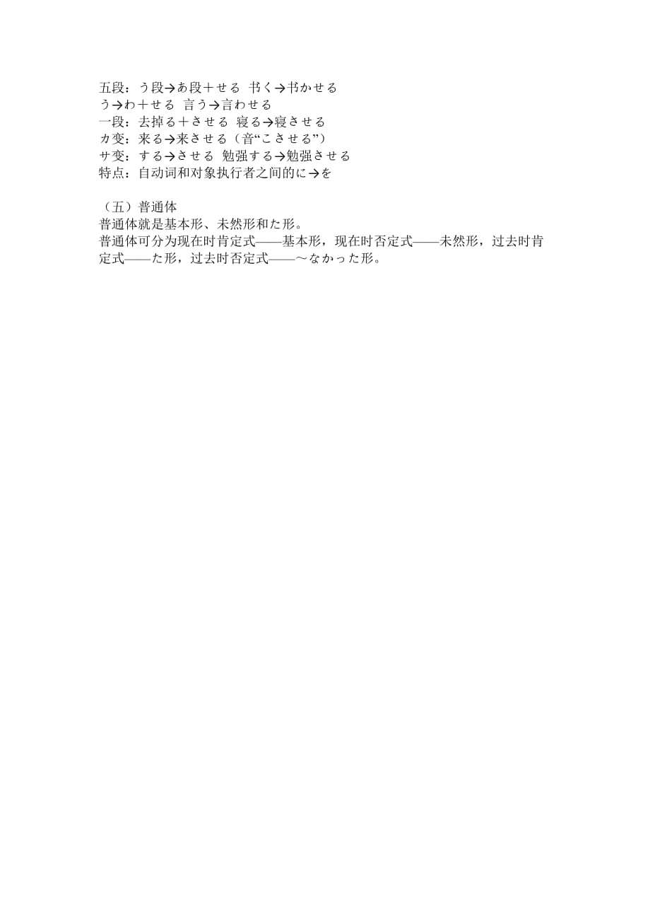 日语动词变化形式、态式及接续形式小结(初级)资料_第3页
