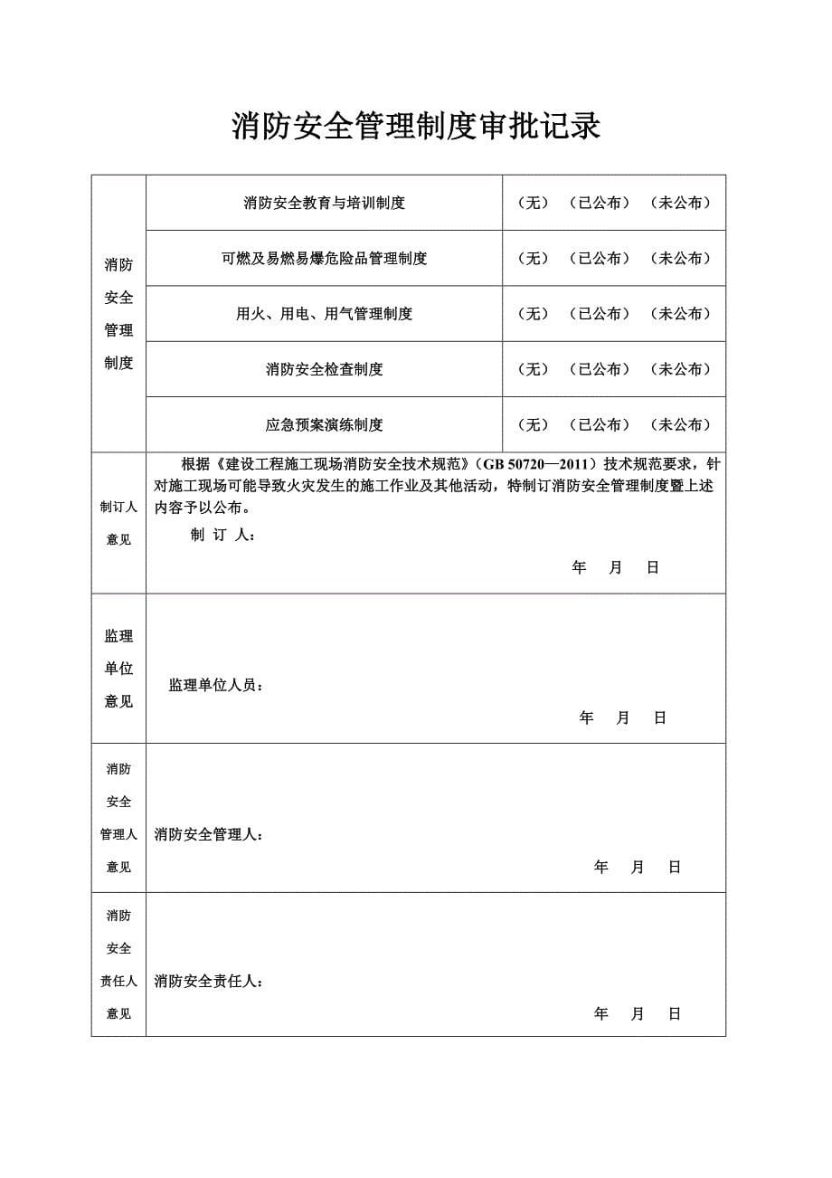 建设工程施工现场消防安全管理档案资料_第5页