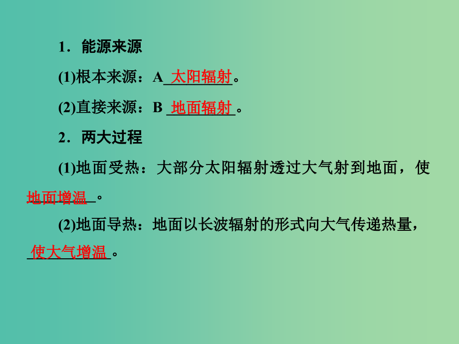 高考地理 第二章 地球上的大气 第一讲 冷热不均引起大气运动课件 新人教版必修1_第3页