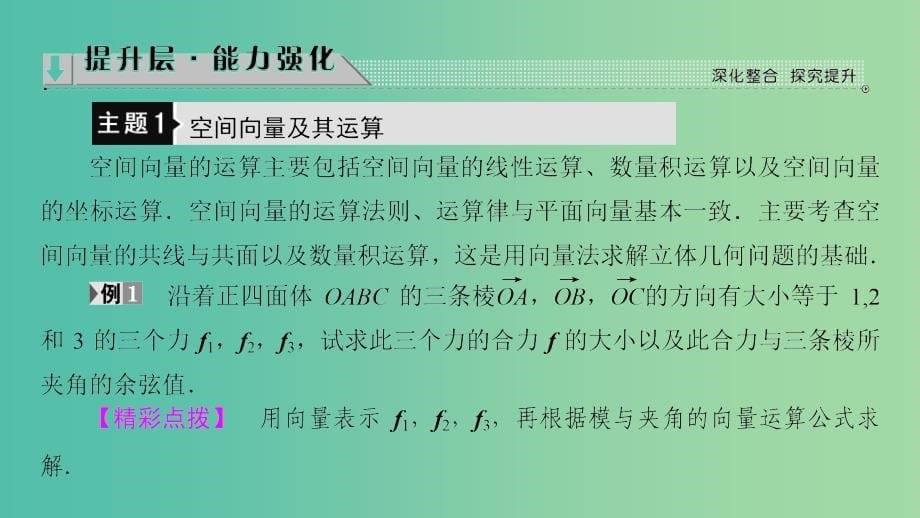 高中数学 第3章 空间向量与立体几何章末分层突破课件 苏教版选修2-1_第5页