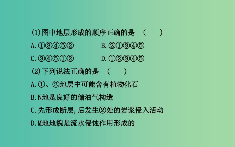 高考地理二轮复习 图标专供篇 专项十 地形和地质剖面图课件_第4页