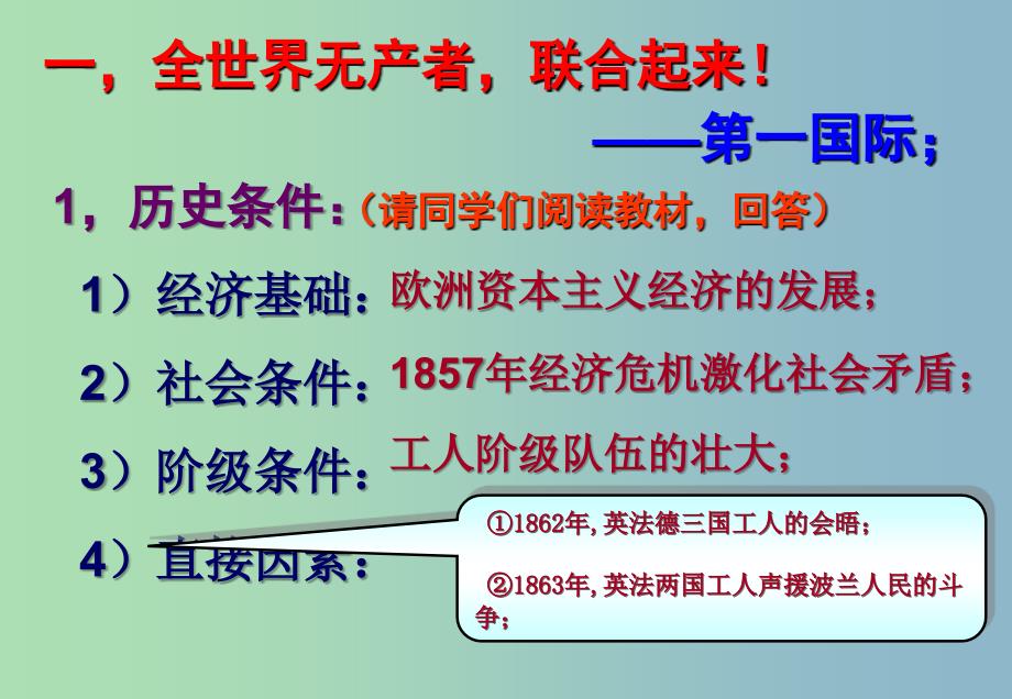 高中历史 8.2国际工人运动的艰辛历程课件 新人教版必修1_第4页