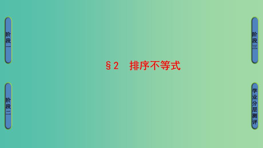 高中数学 第2章 几个重要的不等式 2.2 排序不等式课件 北师大版选修4-5_第1页