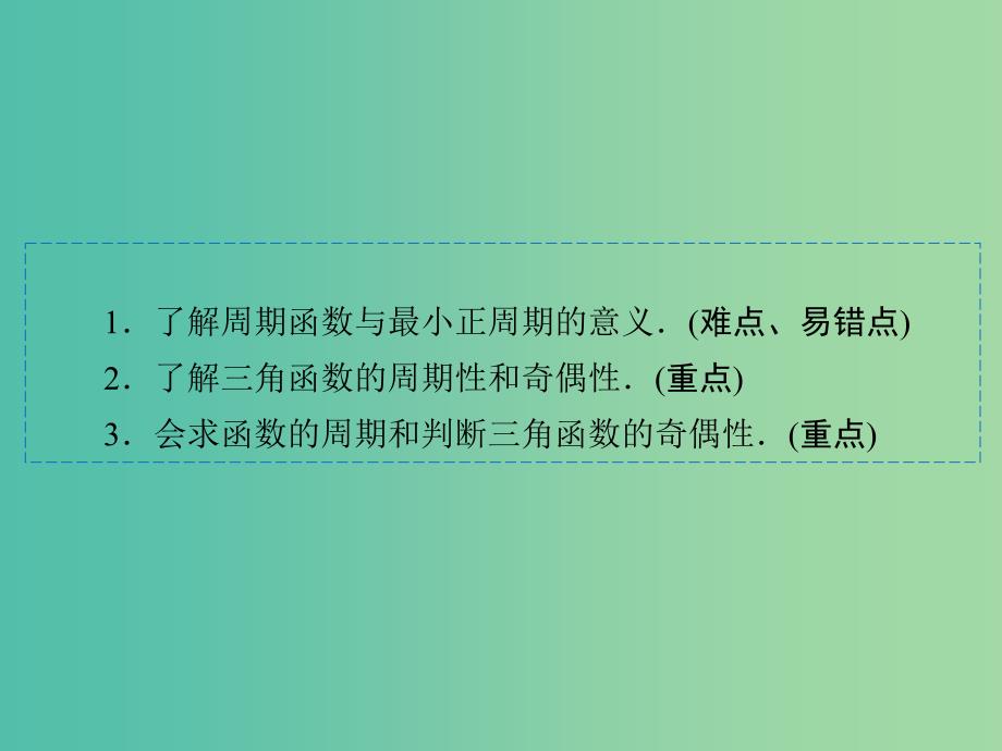 高中数学 1.4.2正弦函数、余弦函数的性质（一）课件 新人教a版必修4_第2页