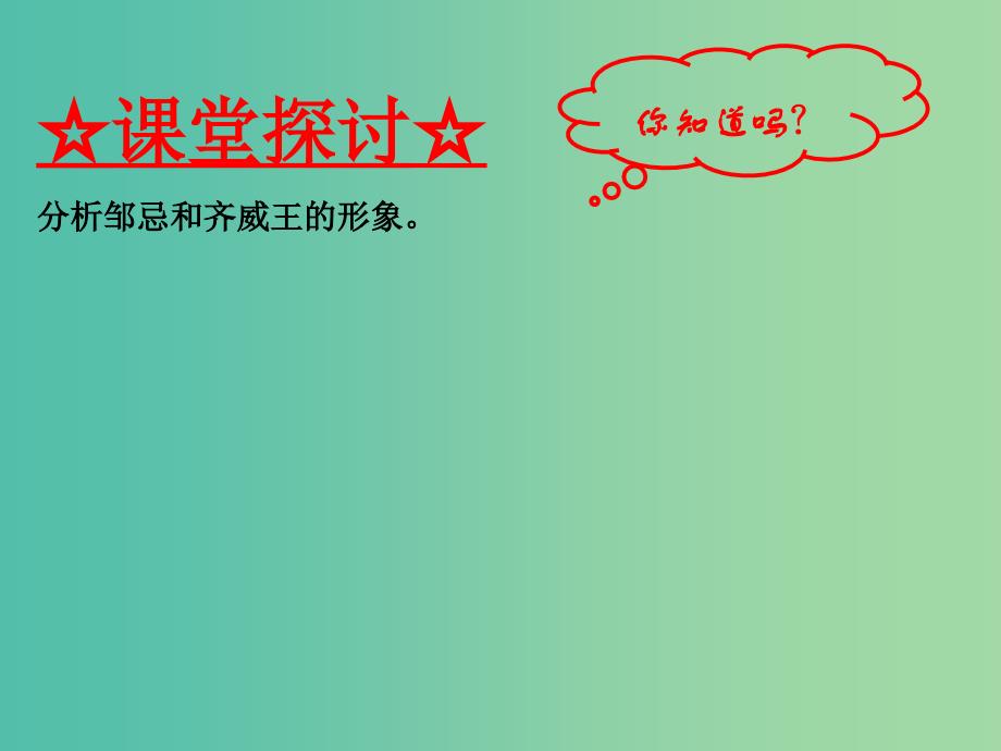 九年级语文下册 专题22 邹忌讽齐王纳谏《战国策》（提升版）课件 （新版）新人教版_第3页