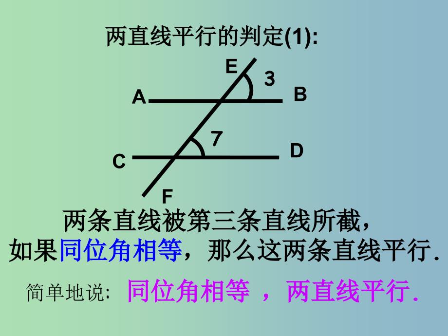 七年级数学下册《5.2.2 平行线的判定》课件2 （新版）新人教版_第4页