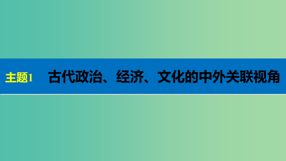 高考历史大二轮总复习与增分策略板块四中外综合串讲第14讲中外知识的关联视角课件_第3页